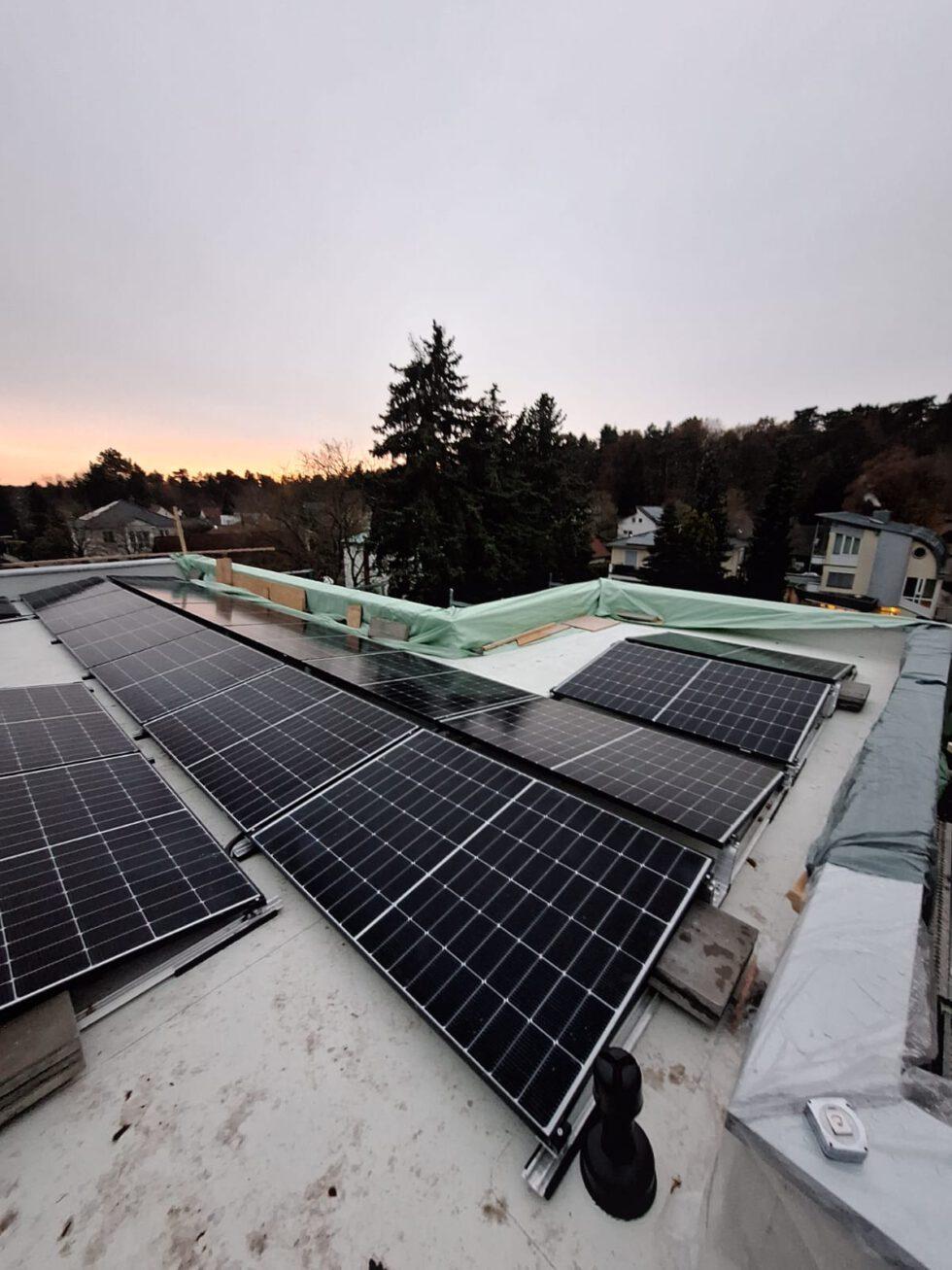 PV-Module auf Flachdach