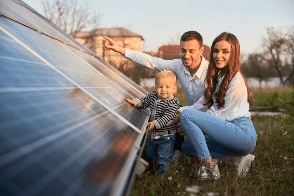 Photovoltaik Familie