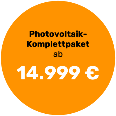 Photovoltaik-Koplettpaket ab 14999€
