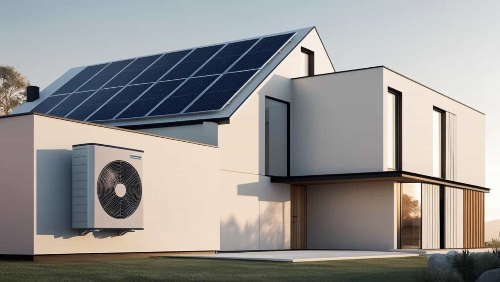 Photovoltaik mit einer Wärmepumpe und Solarmodulen