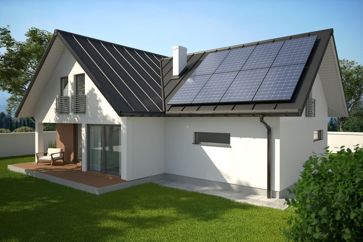 Haus mit PV-Anlage